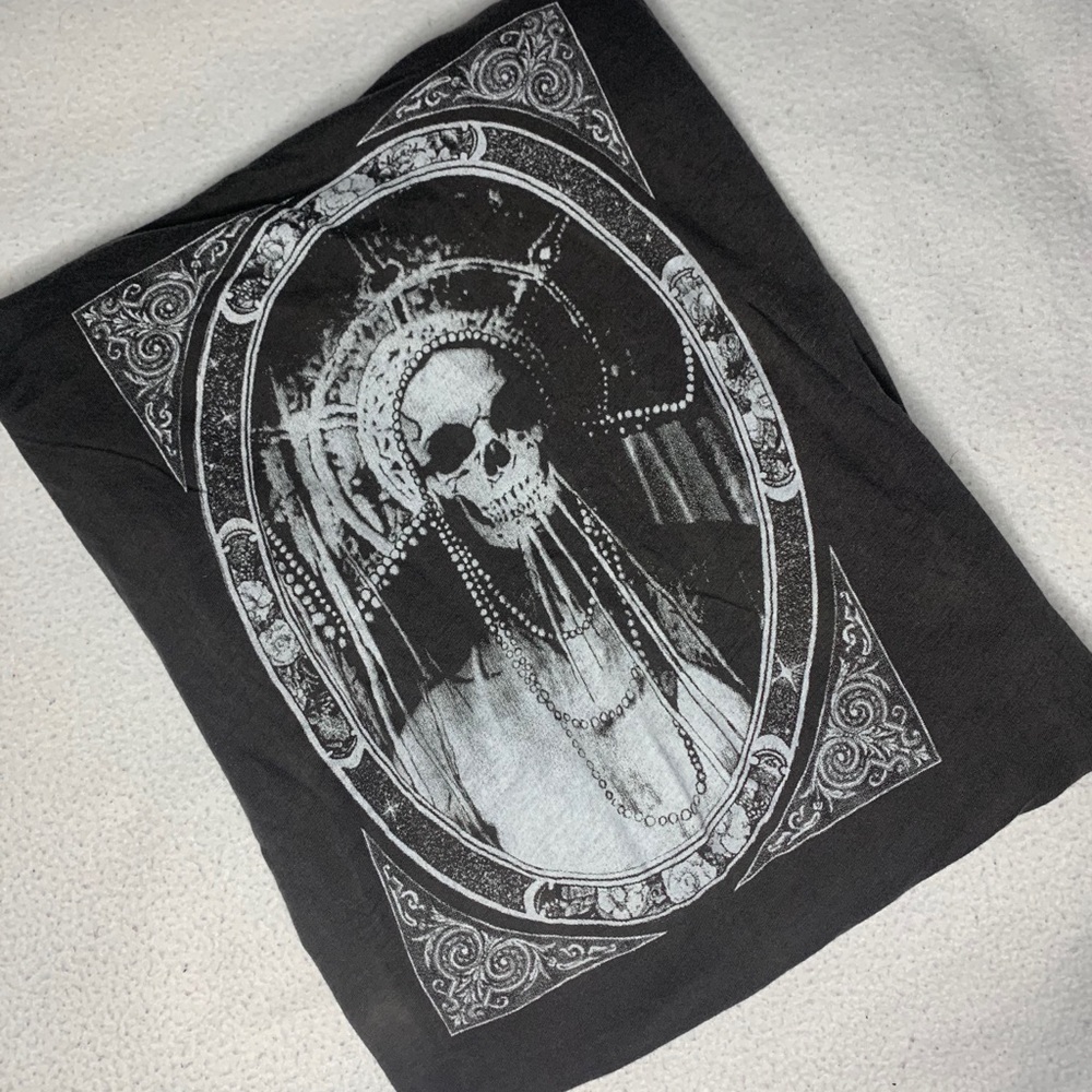 Aritzia Talula Skull Longsleeve Top